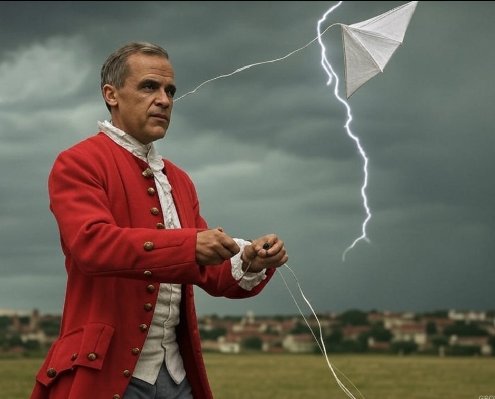 Here's Mark Carney seconds before he says he discovered electricity.

#CarneyLies