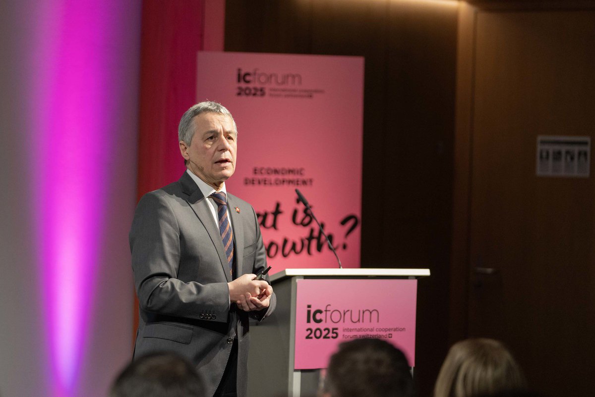 Ignazio Cassis (@ignaziocassis) on Twitter photo At the 4th #ICForumCH at <a href="/ETH_en/">ETH Zurich</a>—building on three editions where #Integration, #Innovation, & #Inclusion were not just ideas, but forces that moved us forward.
In a world where the power of law must prevail over the law of power, stability is not standing still. It is the art At the 4th #ICForumCH at <a href="/ETH_en/">ETH Zurich</a>—building on three editions where #Integration, #Innovation, & #Inclusion were not just ideas, but forces that moved us forward.
In a world where the power of law must prevail over the law of power, stability is not standing still. It is the art