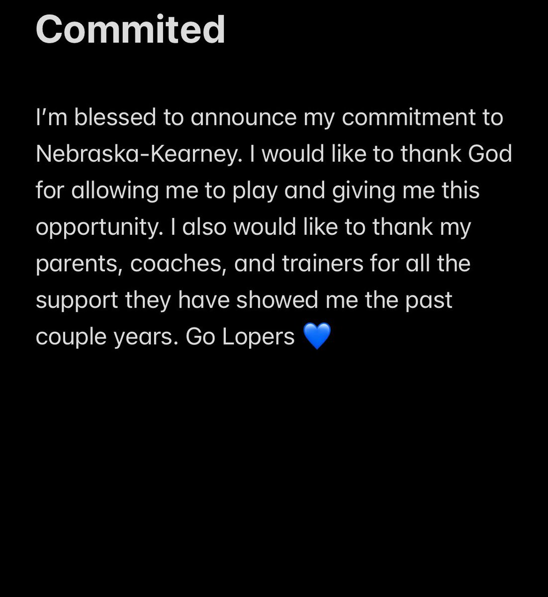 Committed <a href="/UNKMBB/">UNK Men's Basketball</a> #agtg