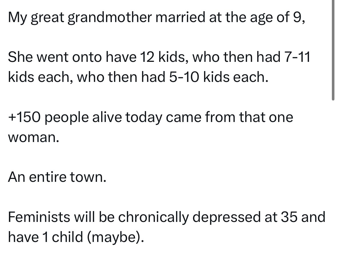 CartoonsHateHer's tweet photo. I’d rather have a kid at 35 than at 9 https://t.co/03Jk4hWVUq