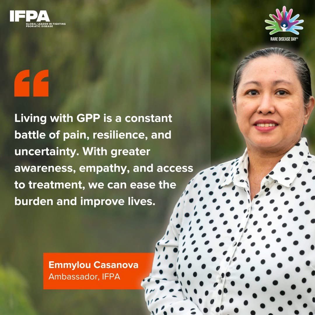 psorphil's tweet photo. On @RareDiseaseDay, we stand with Rare Disease International & call for a WHA Resolution on Rare Diseases. Let's educate, dispel stigma & ensure inclusion! 🫱🏼🫲🏾
#RareDisease #GPP #PsoriaticDisease #PLWRD #Resolution4Rare https://t.co/aNPFkzvVyh