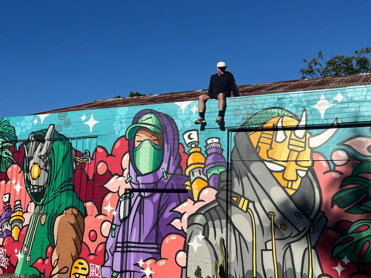 Konstant_FLUX's tweet photo. It’s been a minute since rocking a wall, so I was stoked to bring the heat on this one 👊🏼✌🏼 https://t.co/hAFlYHt8tv