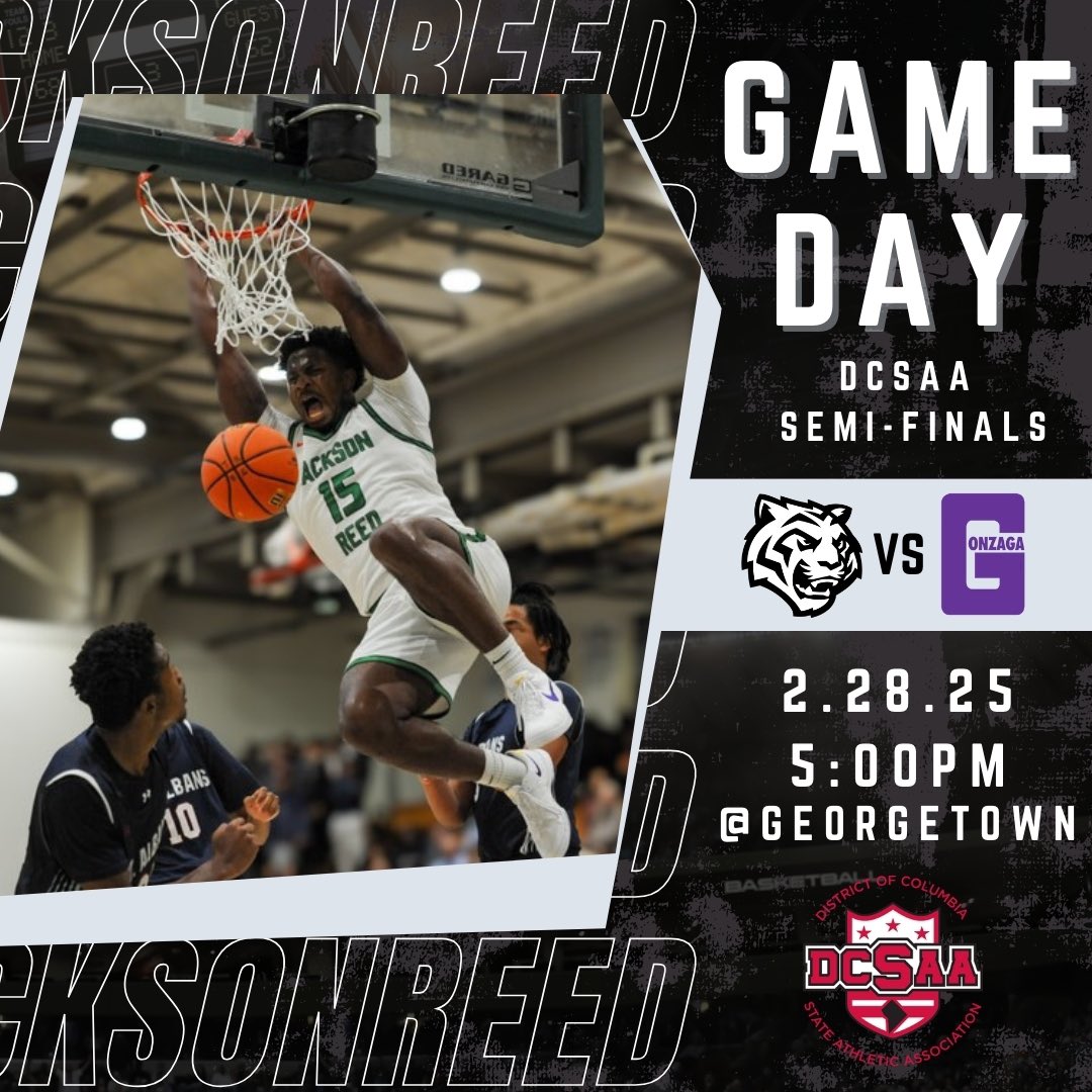 IT’S GAMEDAY 🎥🍿 

🆚Gonzaga - DCSAA Semifinals
📅Friday February 28, 2025
⌚️5:00pm
📍McDonough Arena - Georgetown 

#GoTigers #TigerPride