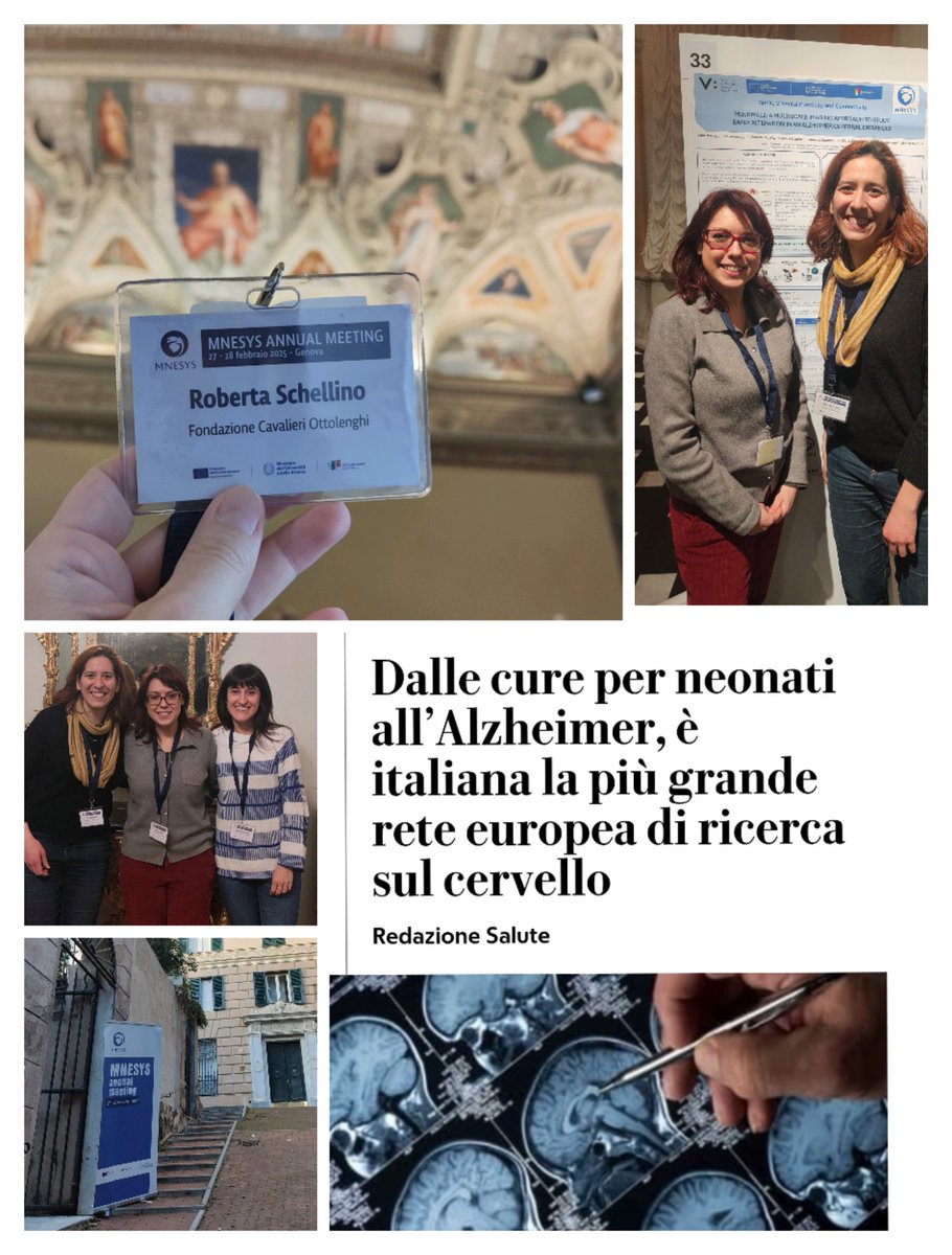 Glad to have attended the Mnesys Annual Meeting in beautiful Genoa and listened to interesting innovative strategies for the study of the brain and future treatments for brain diseases. thanks <a href="/MarinaBoido80/">Marina Boido</a> for the opportunity! 
<a href="/newronico/">NewroNico Brain Development and Disease group</a> #mnesys #brain #Neuroscience