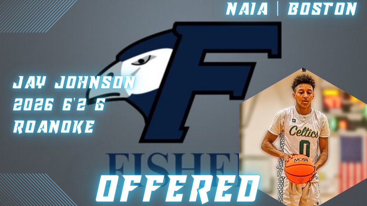 Jayden “ Jay “ Johnson (@jaydenjohnson2_) on Twitter photo Blessed to receive an Offer from Fisher College ! 📈📈
#AGTG @ZacPrepHoops <a href="/CoachLeo_/">Anthony Leonelli</a> <a href="/NorfolkKnights/">Coach_Frank</a> <a href="/KevinMoses38/">Kevin Moses LLC</a> <a href="/HereGoJayAgain/">Jay Anderson</a> <a href="/will_louis0/">Will Louis</a> <a href="/District2pod/">District 2 Sports</a> <a href="/LL7NV/">College Recruiter</a> <a href="/TweetsbyCoachK/">Karl Stojaković</a> Blessed to receive an Offer from Fisher College ! 📈📈
#AGTG @ZacPrepHoops <a href="/CoachLeo_/">Anthony Leonelli</a> <a href="/NorfolkKnights/">Coach_Frank</a> <a href="/KevinMoses38/">Kevin Moses LLC</a> <a href="/HereGoJayAgain/">Jay Anderson</a> <a href="/will_louis0/">Will Louis</a> <a href="/District2pod/">District 2 Sports</a> <a href="/LL7NV/">College Recruiter</a> <a href="/TweetsbyCoachK/">Karl Stojaković</a>