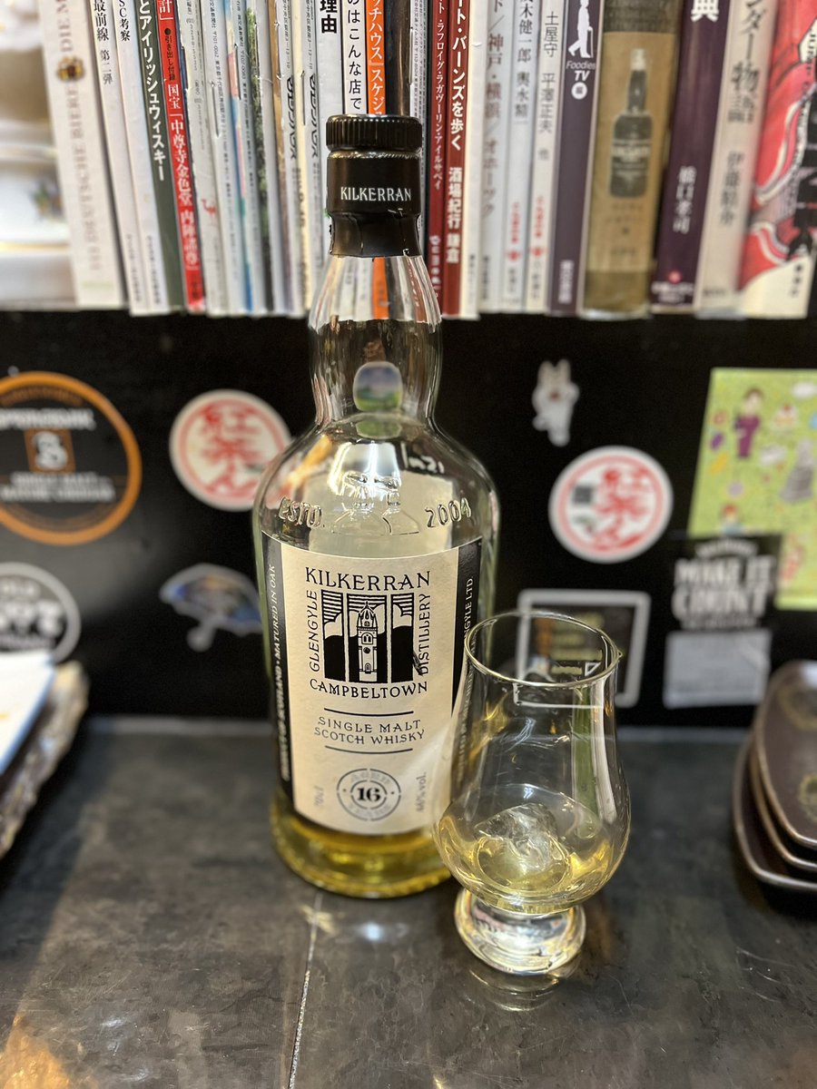 ずっと気になってた居酒屋さんへ🏮
ウイスキーがたくさん！
1杯目　余市10年
2杯目　スプリングバンク15年
3杯目　キルケラン16年

いやー、、ウイスキー、、最高幸せ。。