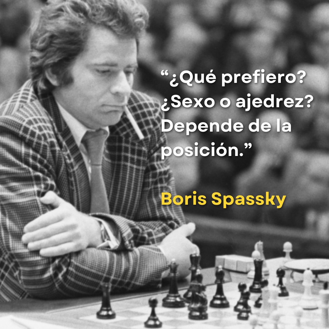 TheZugzwangBlog's tweet image. Recordemos al genio con una de sus mejores frases. #spassky