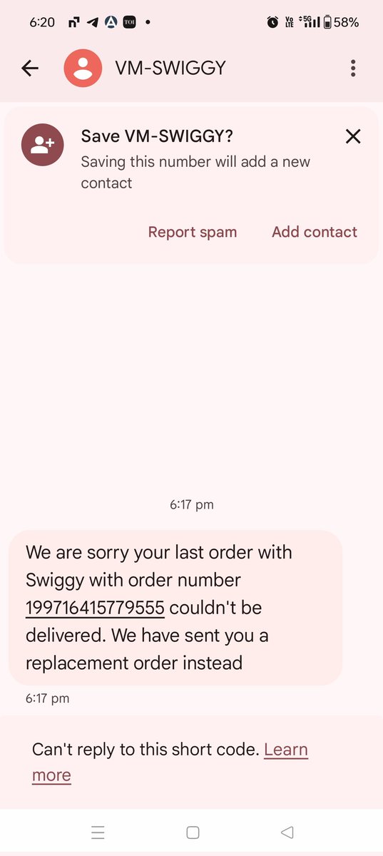PrasheddaP's tweet photo. My order was automatically cancelled and no refund is initiated when I contacted the customer care they don't reply .what the hell is going on .such irresponsible people you have
@SwiggyCares 
@zomato
@Swiggy https://t.co/gCGrkOMf4E