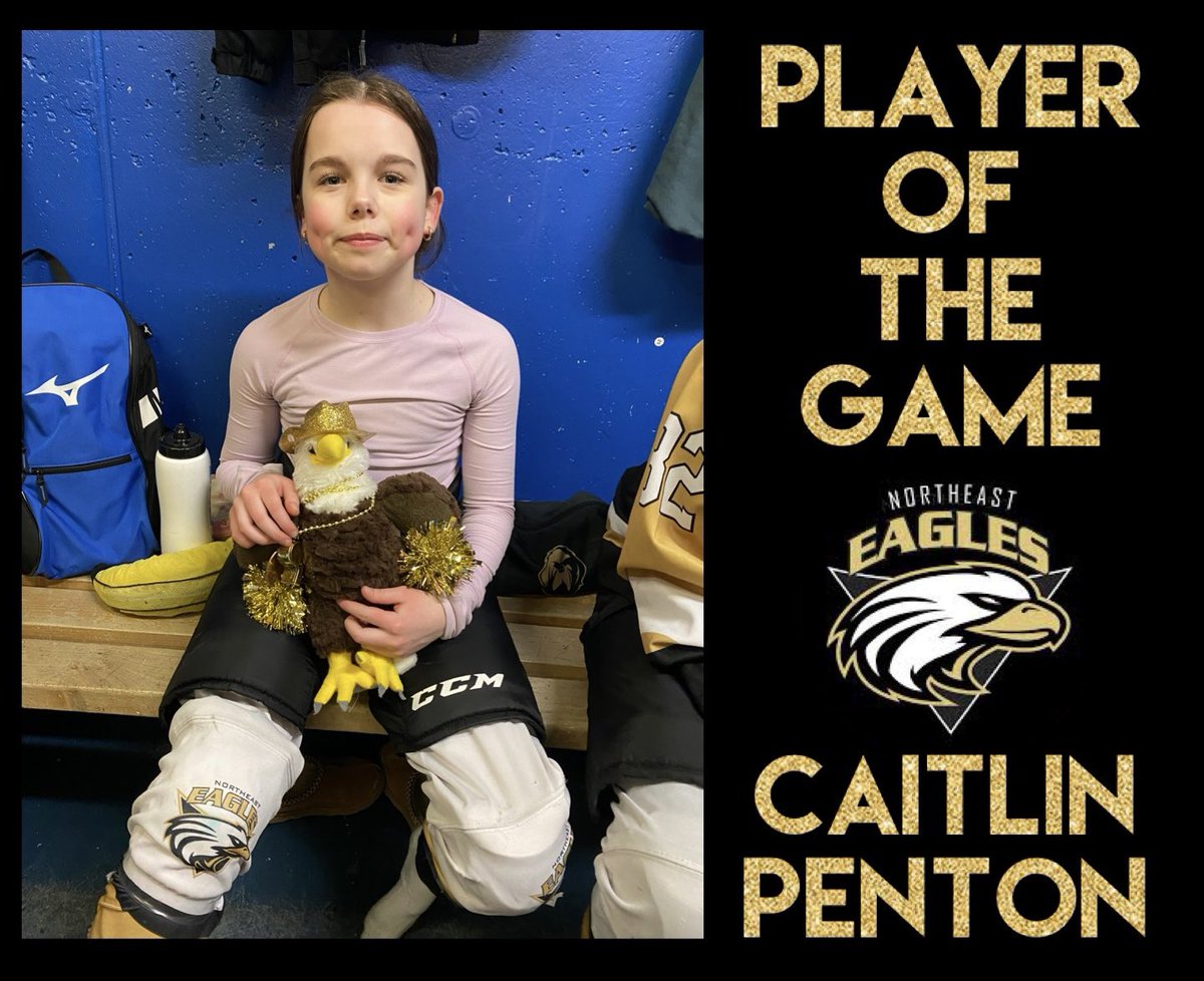 Caitlin wasn’t afraid to get her nose dirty, fighting for every puck in front of the net! Down 2-0, she scored the first goal, giving her teammates the spark they needed to keep fighting for the puck. It was a tough loss but her determination and energy made her a winner!