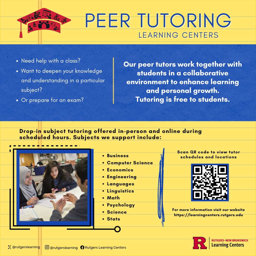 Learning Centers - Rutgers NB tweet media