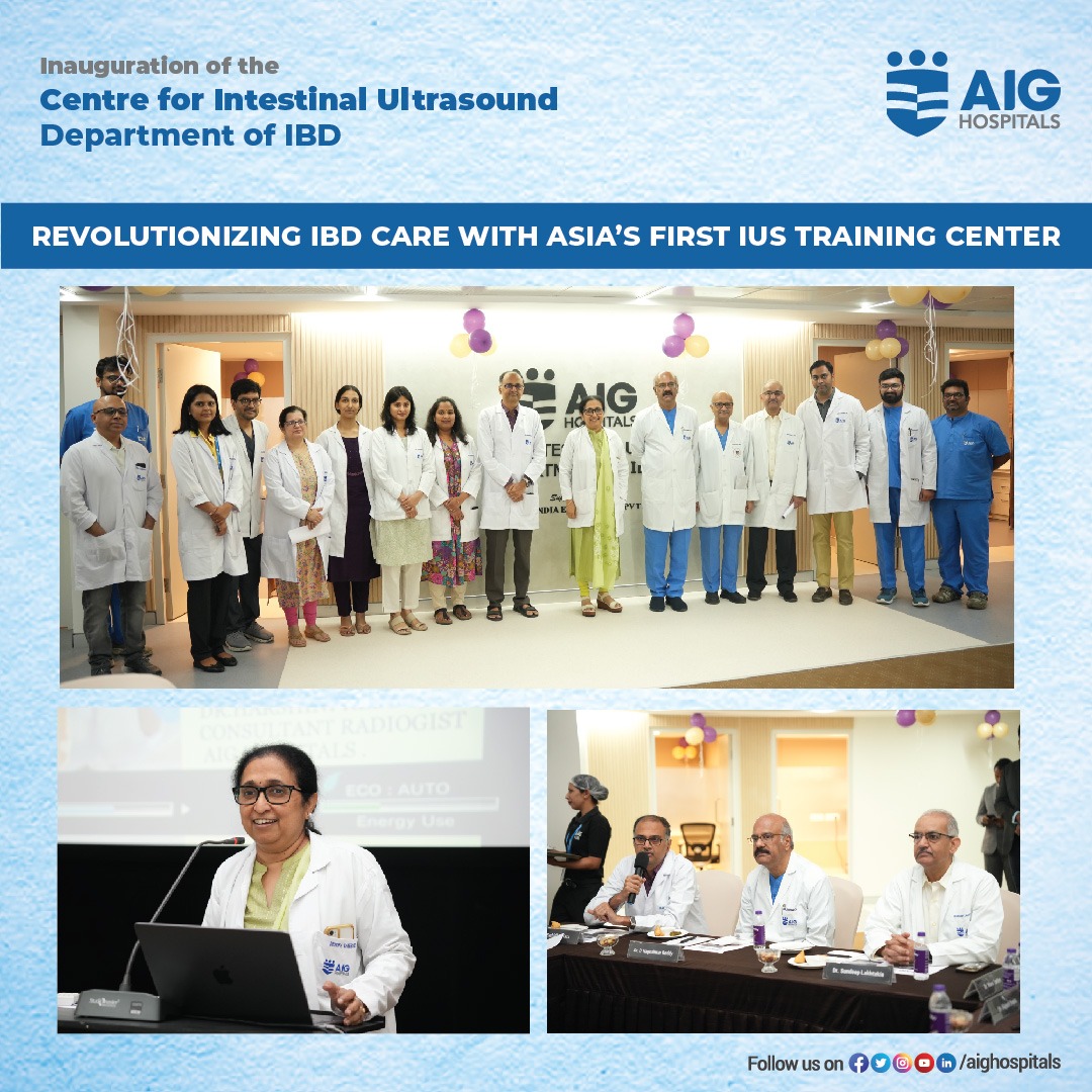 Asia’s first dedicated Intestinal Ultrasound (IUS) Training Centre is now launched at AIG Hospitals!

A milestone in IBD care &amp; training, empowering gastroenterologists &amp; radiologists with cutting-edge ultrasound expertise.

🔬 Advancing non-invasive imaging for better diagnosis