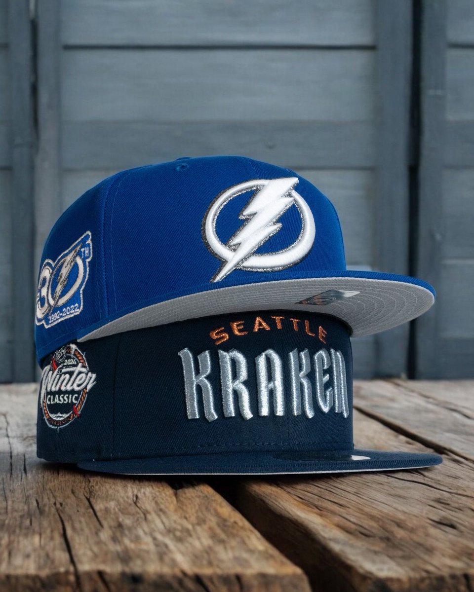 NHL DOUBLE PACK! 🏒🥅
KRAKEN or LIGHTNING?! 💬⬇️  
🕖 Launching at 19:00 CET – Act fast! 🚨  
SHOP 👉 LINK IN BIO – LIMITED SUPPLY!  

#neweracap #nhl #hockey #seattlekraken #fittedhats