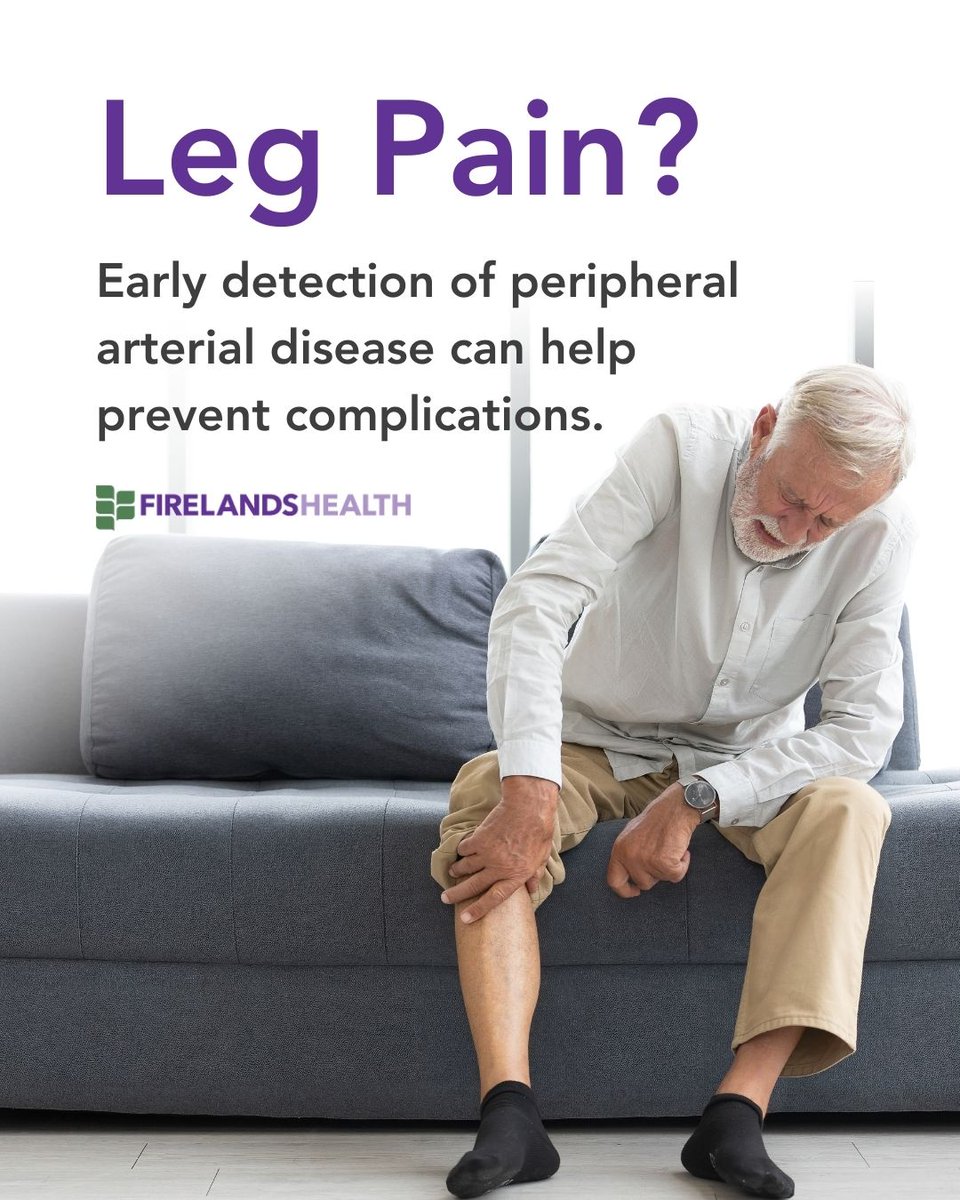 Our board-certified, fellowship-trained vascular surgeons treat PAD and other vascular diseases. If you are experiencing pain in your legs or feet, please talk with your primary care provider to discuss a referral.
firelands.com/medical-care/v…