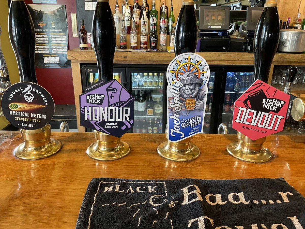 Current Friday beer choices #realale #realalepub #Ale #yourlocalpub #Rowhedge <a href="/BishopNick/">Bishop Nick</a> <a href="/tindallbrewery/">Tindall Brewery</a>