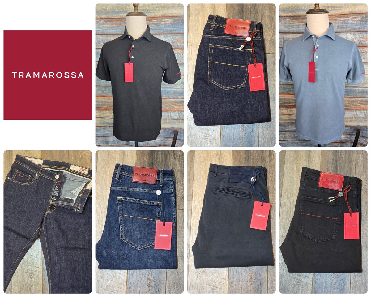 Lots of new spring stock in this week, including some fantastic jeans and polo's from @tramarossaofficial "the best jeans in the world" available in-store and online retreat-clothing.co.uk #Abergavenny #tramarossa #premiumdenim #denim #jeans #polo #new