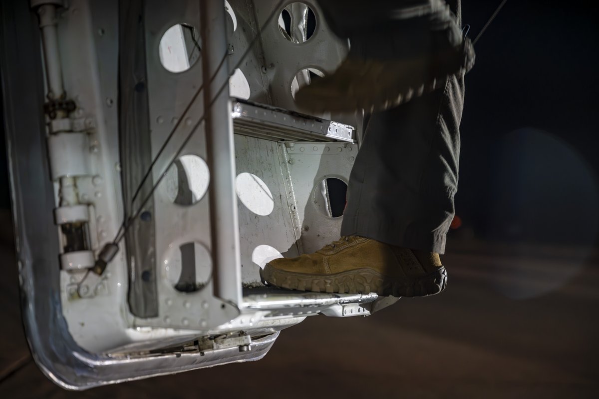 US_EUCOM's tweet image. Pre-flight crews ready a B-52H for its first Bomber Task Force 25-2 mission at RAF Fairford, ensuring readiness and global strike capability, Feb. 18, 2025. #WeAreNato #BTF25 #agileforces #readyandposturedforces