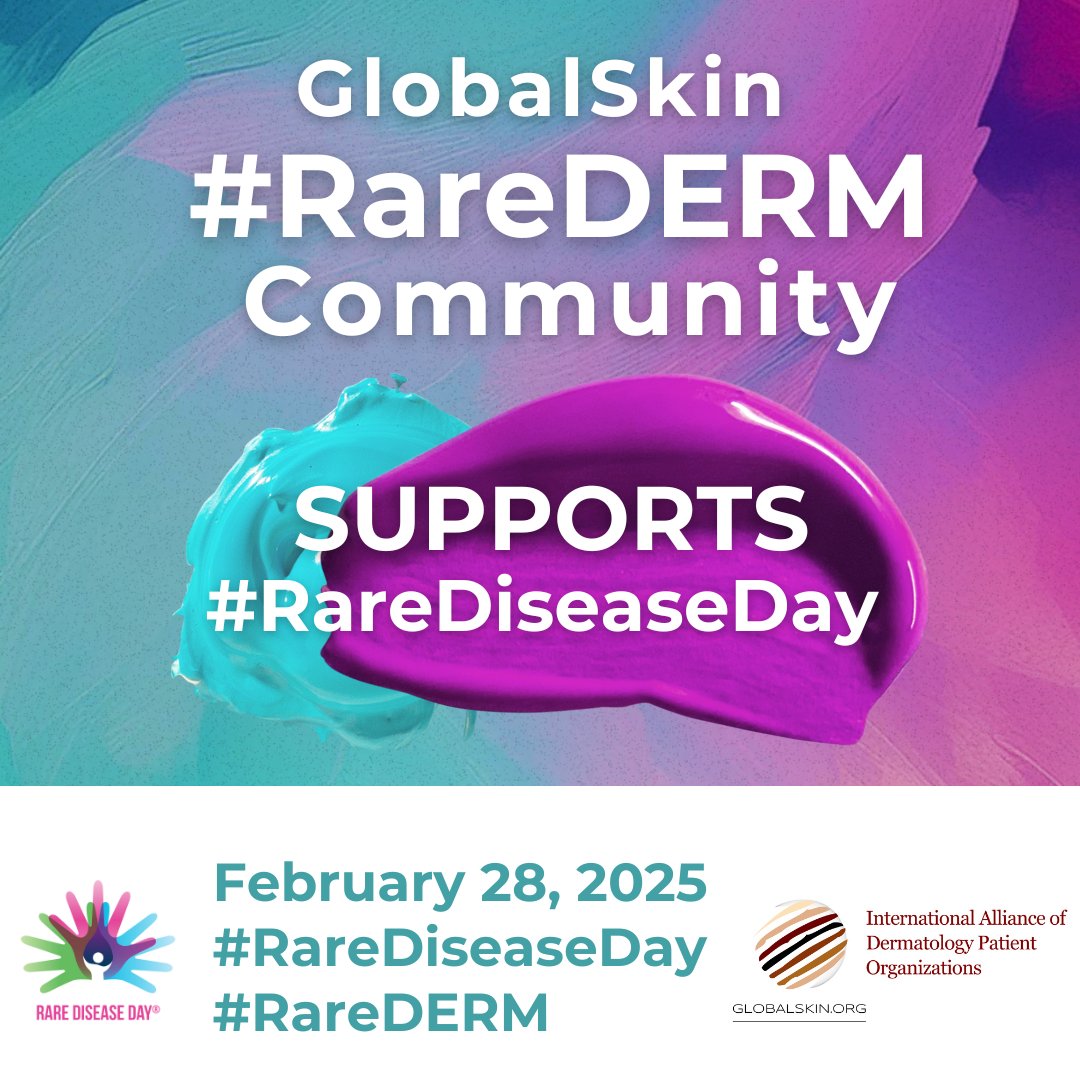IADPO's tweet photo. 🌍 Today, on #RareDiseaseDay 2025, we stand together to raise awareness, share stories, support research & education and honor those living with rare dermatological diseases. Every story is a testament to resilience, courage, and hope. 💜 https://t.co/43wA7MaPYg
#RareDERM https://t.co/H4TLyf7nRC