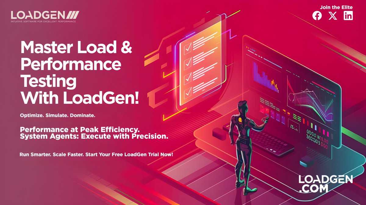 LoadGenSoftware's tweet image. 🔥 Master Load &amp;amp; Performance Testing with LoadGen! 
🚀 Optimize. Simulate. Dominate. 
Fine-tune your setup &amp;amp; scale faster. 

Start your free trial now! 
👉 bit.ly/3ZdVoKq

#LoadGen #PerformanceTesting #ITInfrastructure
