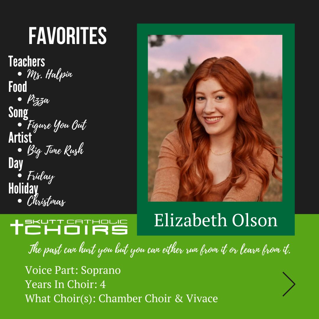 Today's Senior Spotlight is Liz Olson.