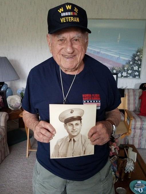 SoldiersWhisper's tweet image. Sam a US Marine 🇺🇸 served in WWII &amp;amp; turned 101 years old on 9/26/2019. He passed shortly thereafter. Rest in Peace Marine.
#Military 
#history
#usmc
#RIP