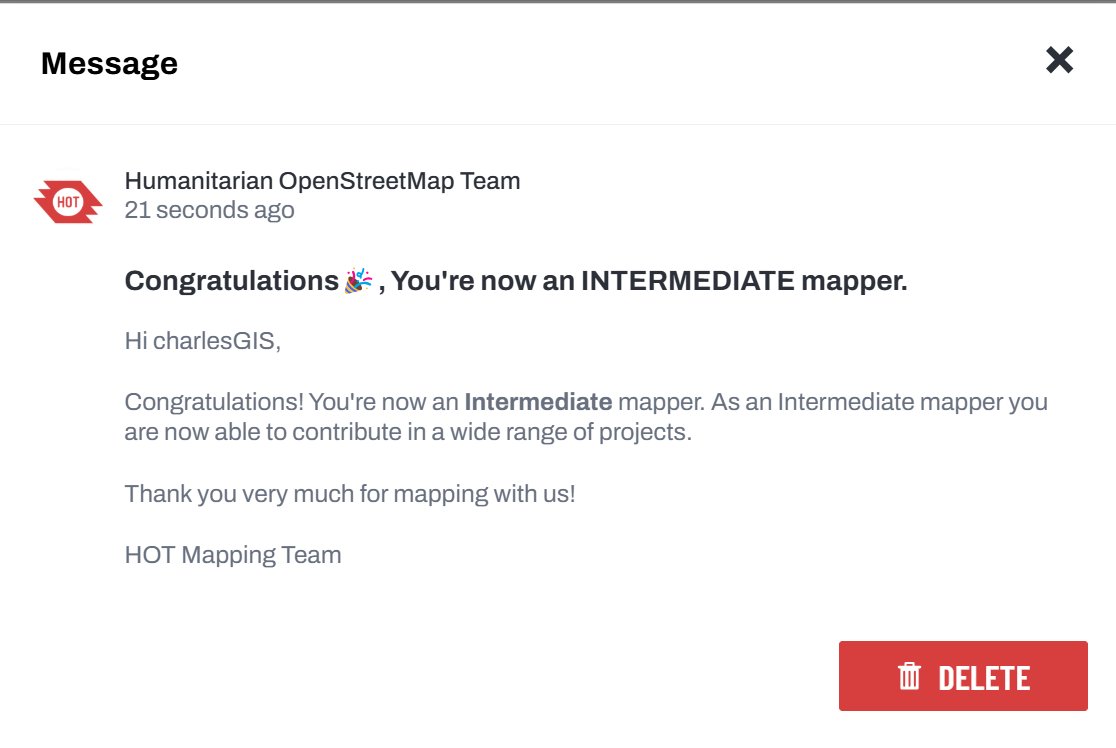 C4708911Charles's tweet image. 🌍🗺️ Leveled up to Intermediate Mapper on OSM! 🎉 Excited to keep adding roads, buildings &amp;amp; key features to make maps better! 🚀 Let’s keep the world mapped! 🛰️📍 #OSM #Mapping #GIS #YouthMappers