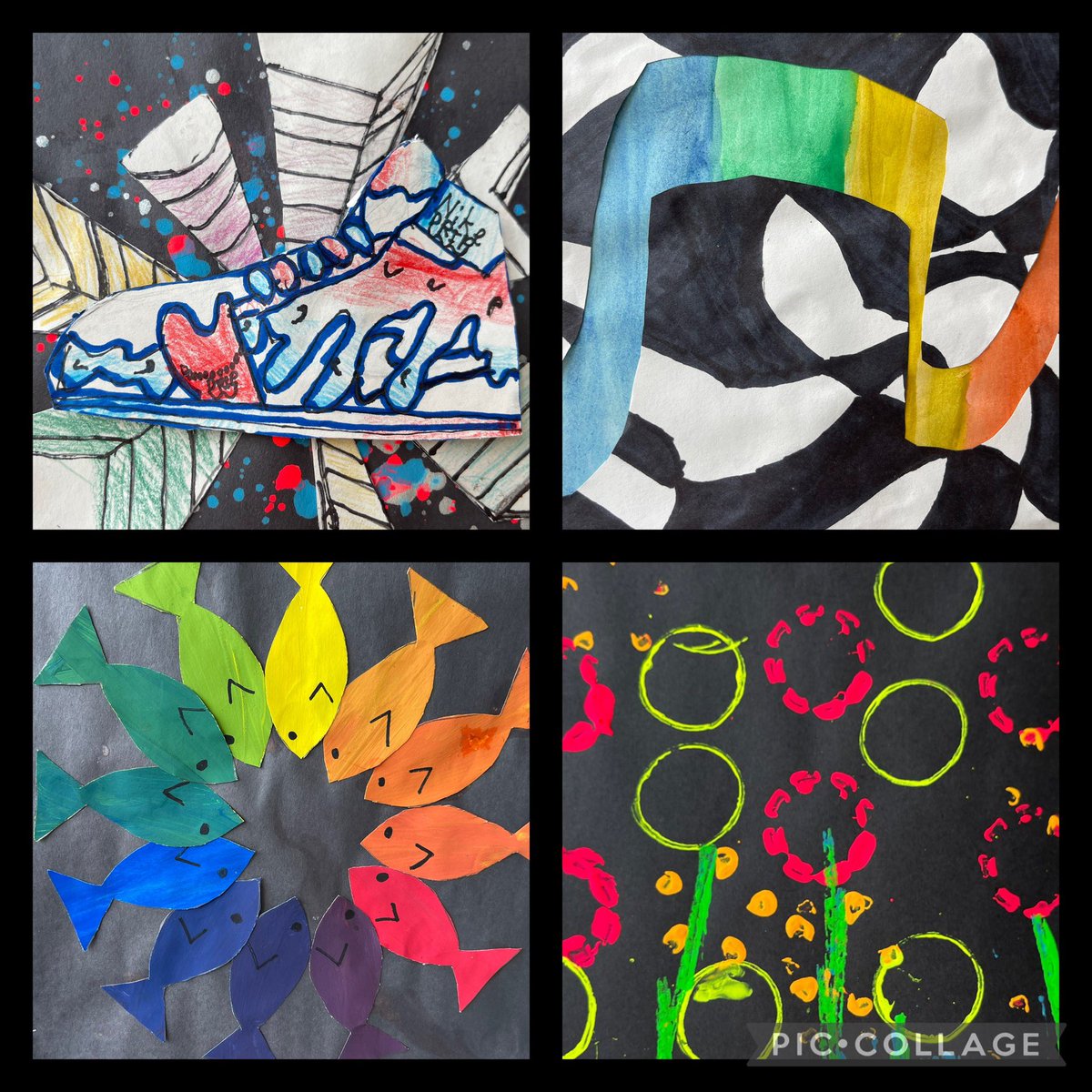 Fresh new display to welcome March!  Stop by to take a closer look at the artwork from Barclay Elementary at the post office!@CBSDSchools