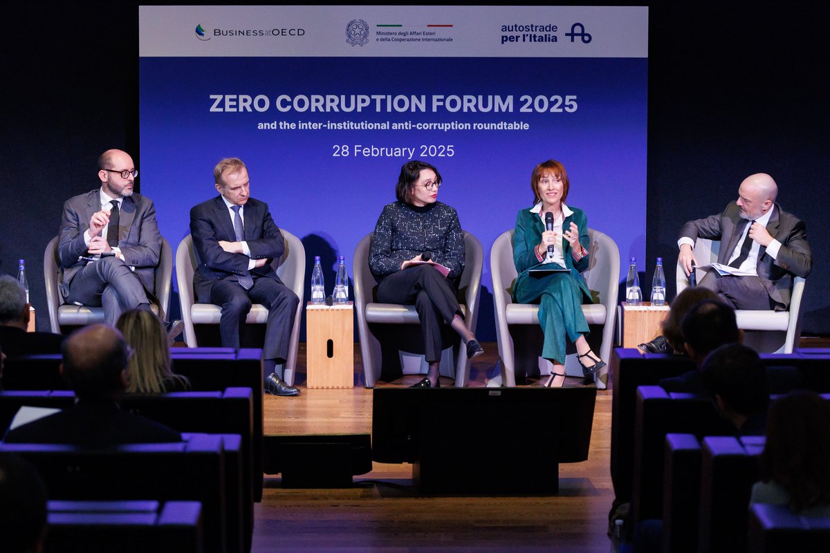 ⚖️ Today, we were delighted to host the 2025 edition of our Zero Corruption Forum organized with <a href="/Muovy_ASPI/">Muovy di Autostrade per l’Italia</a> &amp; <a href="/ItalyMFA/">Farnesina 🇮🇹</a>.

Stakeholders included <a href="/ItalyMFA_int/">Italy MFA</a>'s Vice Minister <a href="/edmondocirielli/">edmondo cirielli</a>, <a href="/AnacNazionale/">Autorità Nazionale Anticorruzione</a>, <a href="/Siemens_Energy/">Siemens Energy</a>, <a href="/FondazioneGCNI/">UN Global Compact Network Italia</a>, <a href="/BaselInstitute/">Basel Institute on Governance</a>, <a href="/OECD_BizFin/">OECD Business and Finance</a>,