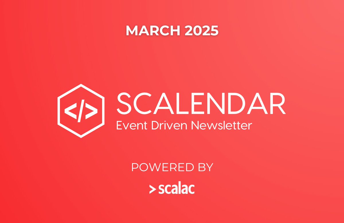 The #Scalendar newsletter is your go-to source for the best #Scala, #Frontend, and #SoftwareArchitecture events worth your time. 
Check out the March events on our blog: scalac.io/blog/scalendar…