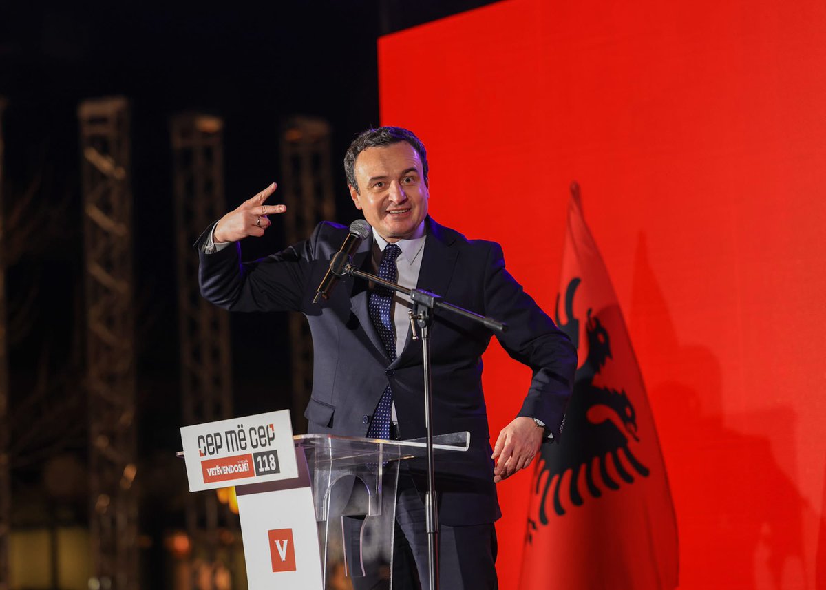 Kryeministri Kurti, politikani më i votuar i të gjitha kohërave në Republikën e Kosovës. 🇦🇱