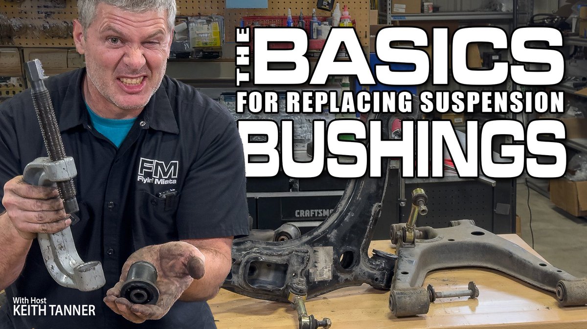 Now on YouTube in 4k!
youtu.be/4hSFXYbOWLw

#howto #basics #diy #doityourself #install #installation #KeithTanner #suspension #bushing #bushings #comtrolarms #replace #101 #QandA #guide #miata #miataparts #handling #live #video #comfort #performance #FM #FlyinMiata