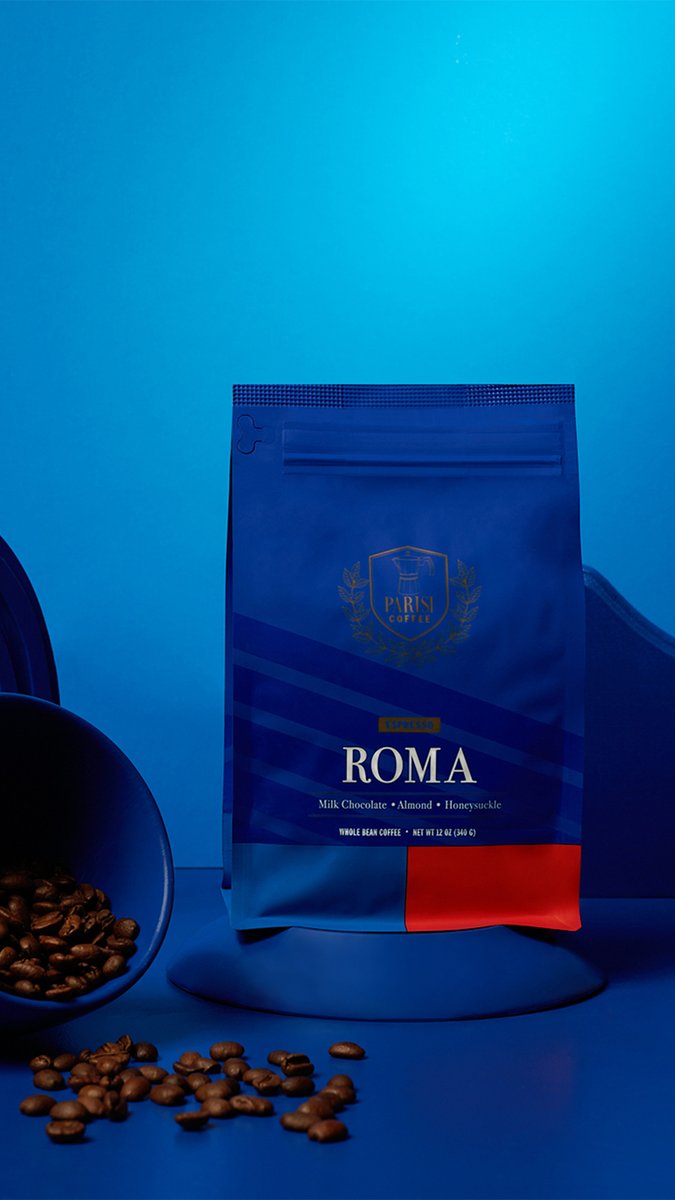 ESPRESSO ROMA || Our Espresso Roma is influenced by the taste profiles found in traditional Roman espresso. Showcasing notes of milk chocolate, almond, and honeysuckle, this espresso brings the flavors of Rome to your cup. 🖤

Available on ParisiCoffee.com.