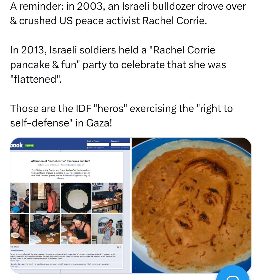 PattArmstrongo's tweet photo. @AtRealBen You don’t hate them enough.  They celebrate her death every year by making pancakes. https://t.co/Of75GrqKMr