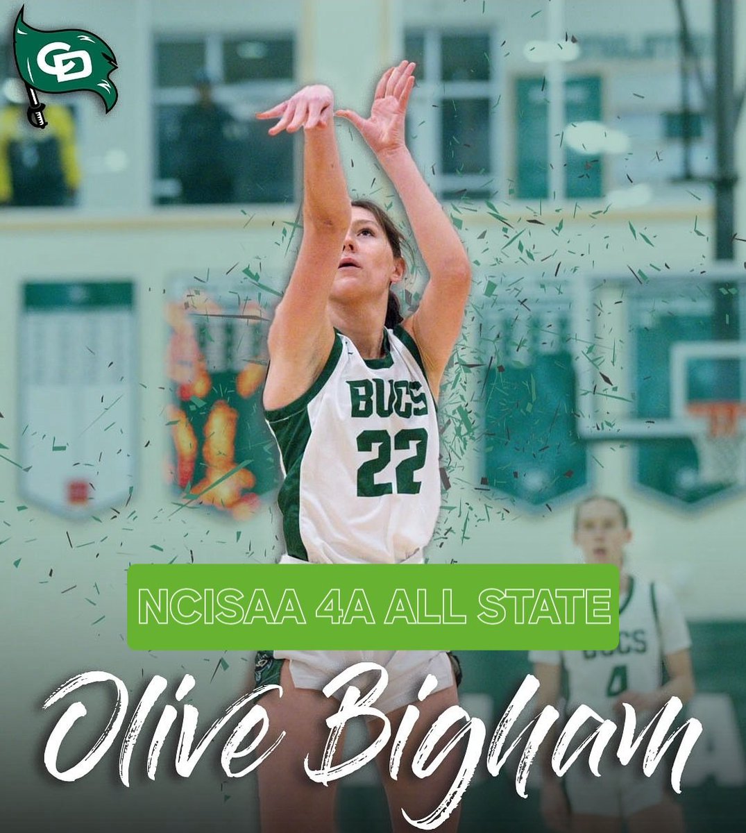 Congratulations to <a href="/OliveBigham/">OliveBigham</a> for being voted to the NCISAA 4A All State team! <a href="/CCDSGirlsHoops/">Buccaneer Girls' Basketball</a> <a href="/ccdsbucs/">CCDS Athletics</a> 
#CDBucs