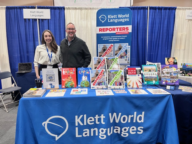 📍 Day 2 at the GETCA Conference!

Come visit Klett World Languages Canada at booths 1011 &amp; 1013 at the Edmonton Convention Centre!

👋 Meet Caroline and James, and explore how our language materials can bring new inspiration to your classroom.

Don’t miss out—see you there!