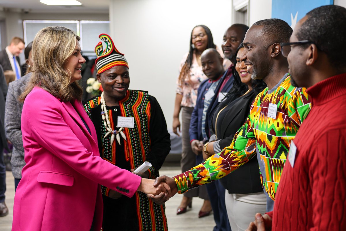 Binehch's tweet photo. #Special Thanks to @ABDanielleSmith for celebrating the #BHM with various African communities. #CentralAfrica is ready to partner with #YourTeam to develop #Alberta https://t.co/QsxYI6ccnY
