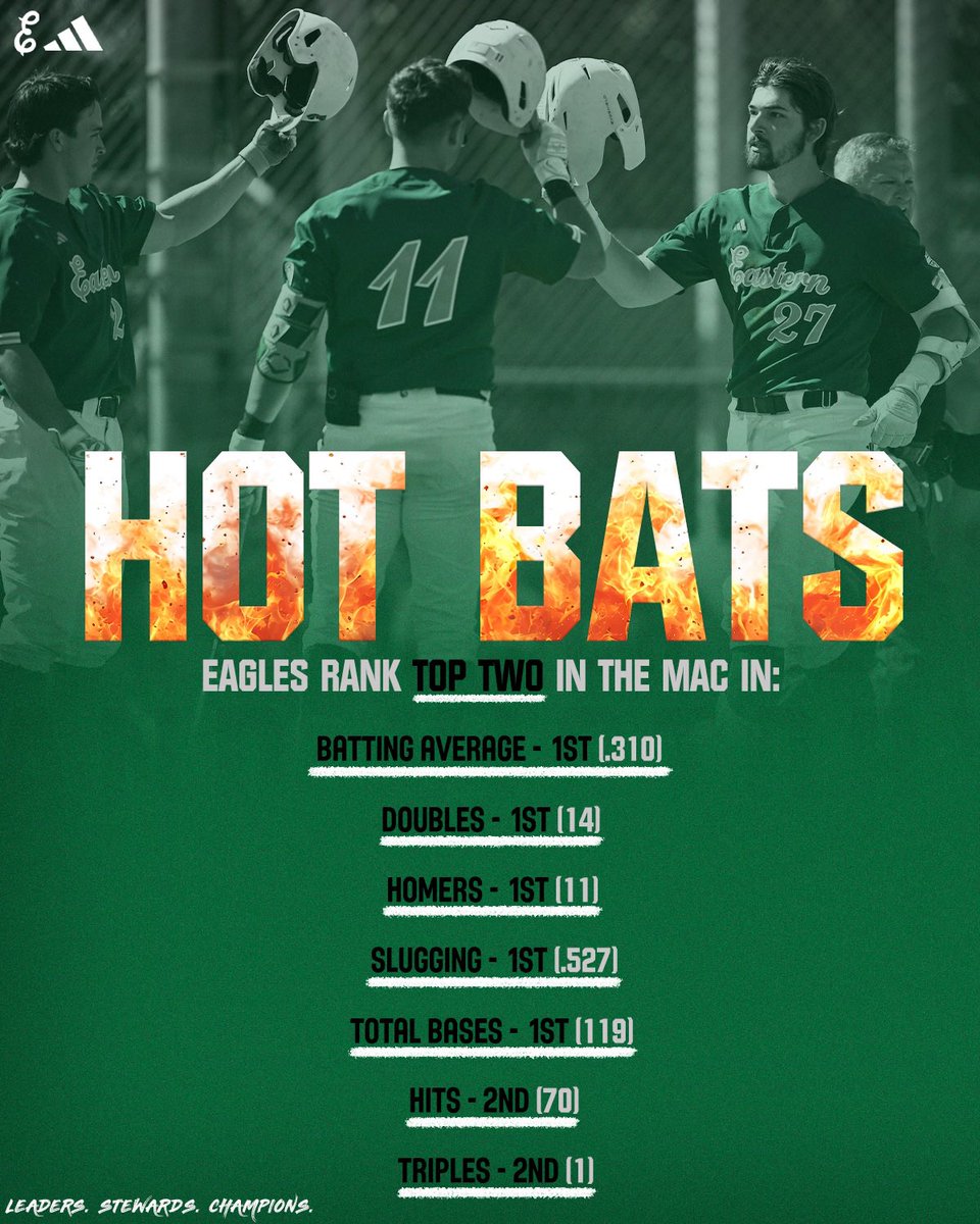 Bats are cookin’👨‍🍳🔥

#EMUEagles | #HTR🔨🪨