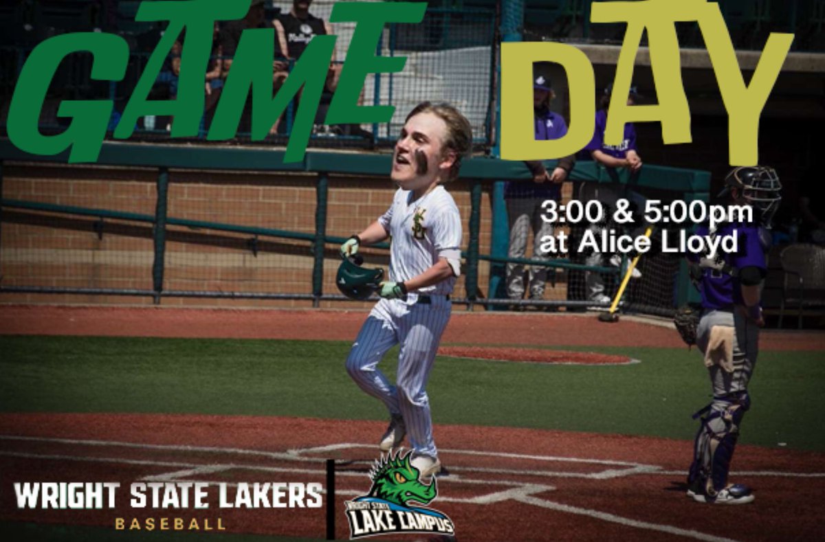 Wake up, it’s game day! The Lake campus takes on Alice Lloyd today in a double header to open the season. Game times are scheduled for 3:00 and 5:00 pm #LakeCrew