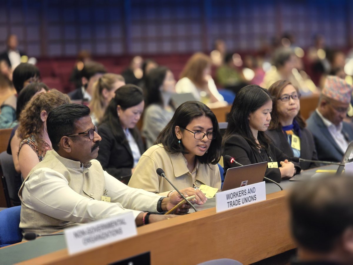 🚨 Governments pledged to turbocharge the #SDGs &amp; #ParisAgreement—but they’re turbocharging inequality instead!

Trade unions at #APFSD demand real change:
⚖️ Defend labour rights
🛠️ Respect trade unions
💰 Invest in public good over privatisation

The #PactOfTheFuture must put