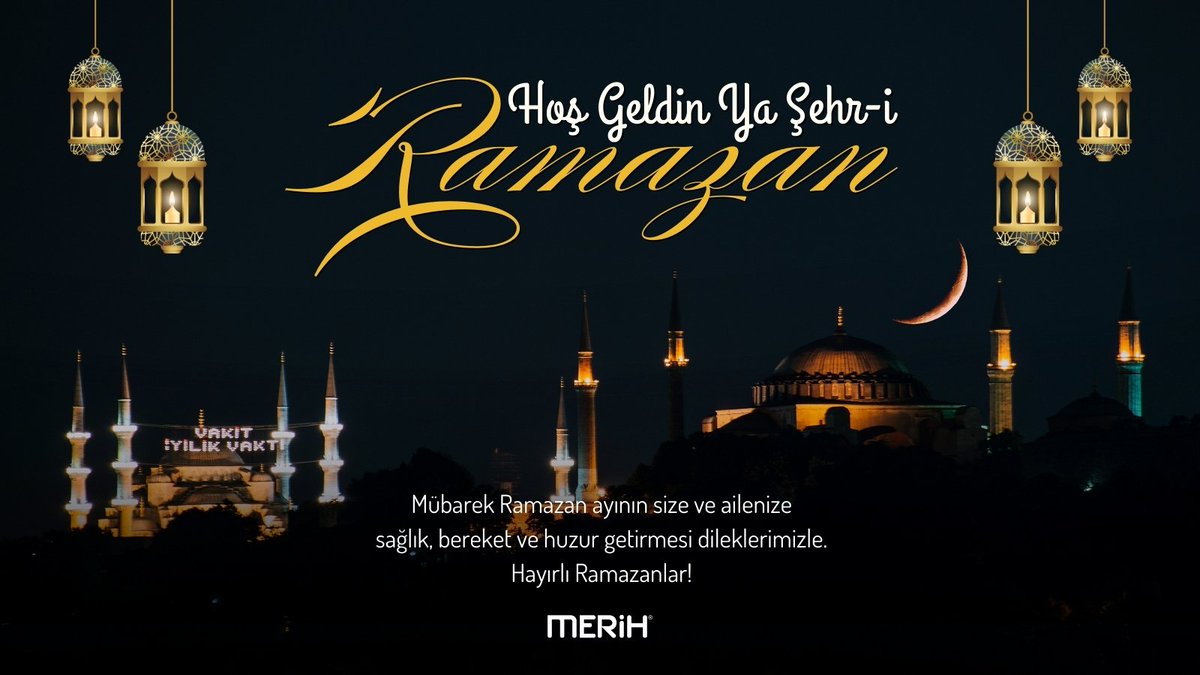 Mübarak Ramazan ayının size ve ailenize sağlık, bereket ve huzur getirmesi dileklerimizle..
Hayırlı Ramazanlar!

#merihasansor #HayirliRamazanlar