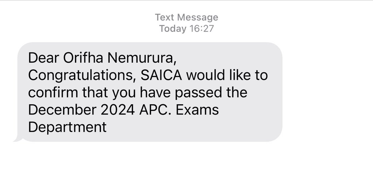 It ended in CA(SA)😭❤️