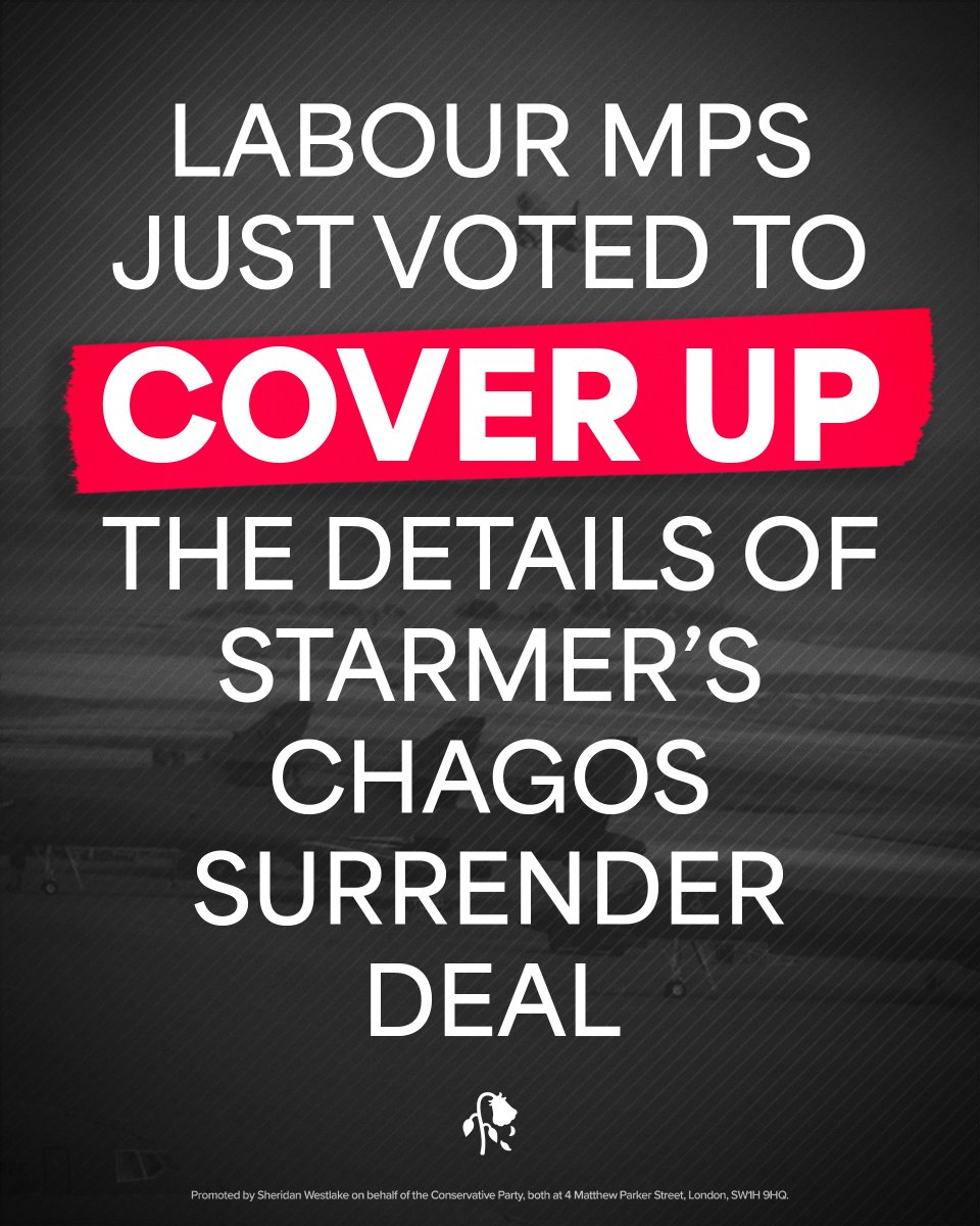 Keir Starmer wants to surrender British territory, pay billions for the privilege, and doesn’t want you to know the details of the negotiations.

What does he have to hide?