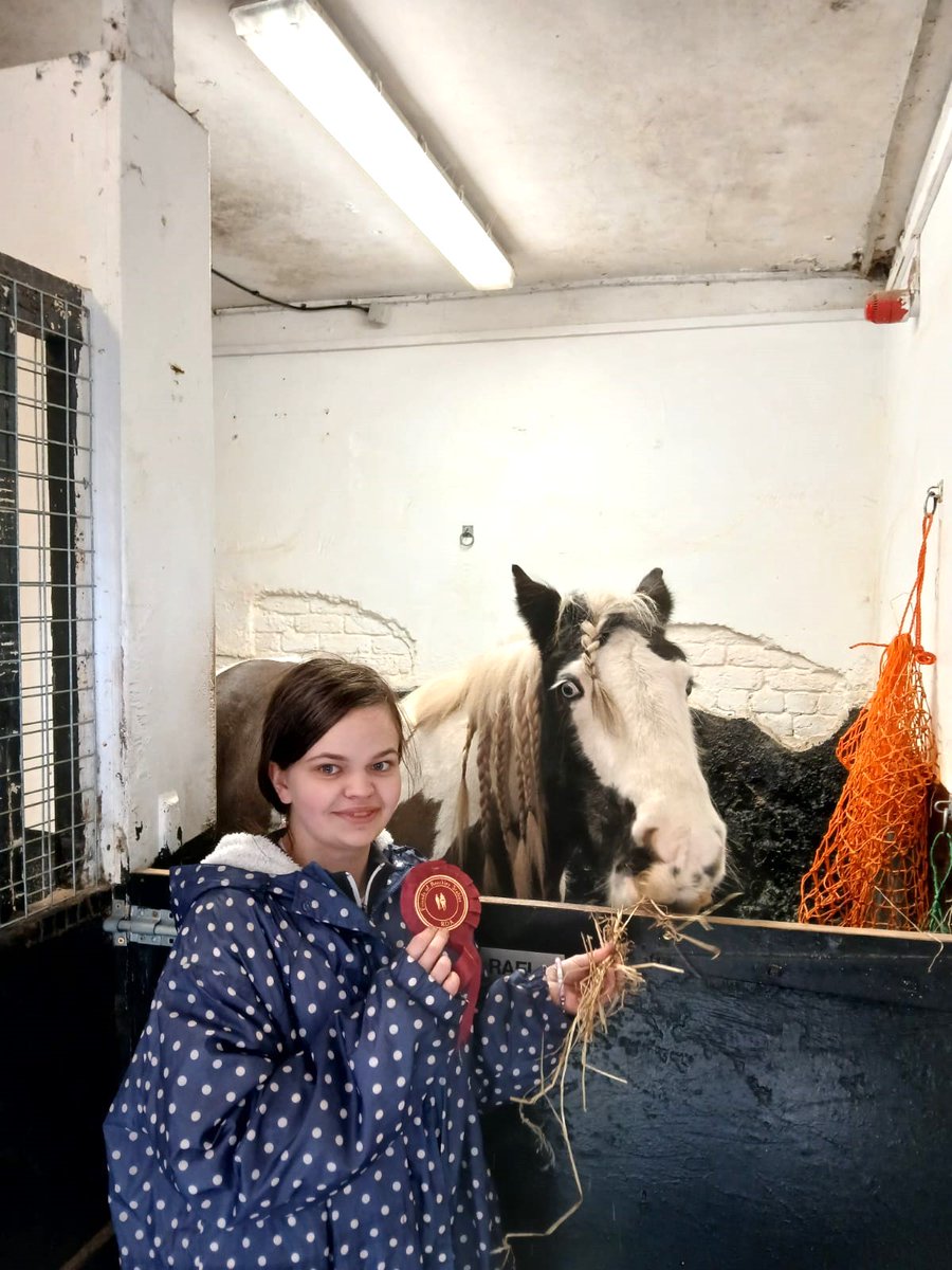 Our Intern of the week is Aimee.

Aimee has completed 15 weeks with <a href="/BeechleyRDA/">Beechley Stables RDA</a>  , taking on additional hrs &amp; responsibilities.

Last week, Aimee confidently supported in a dressage show, even winning her own rosette. The development in confidence on program has been incredible.
