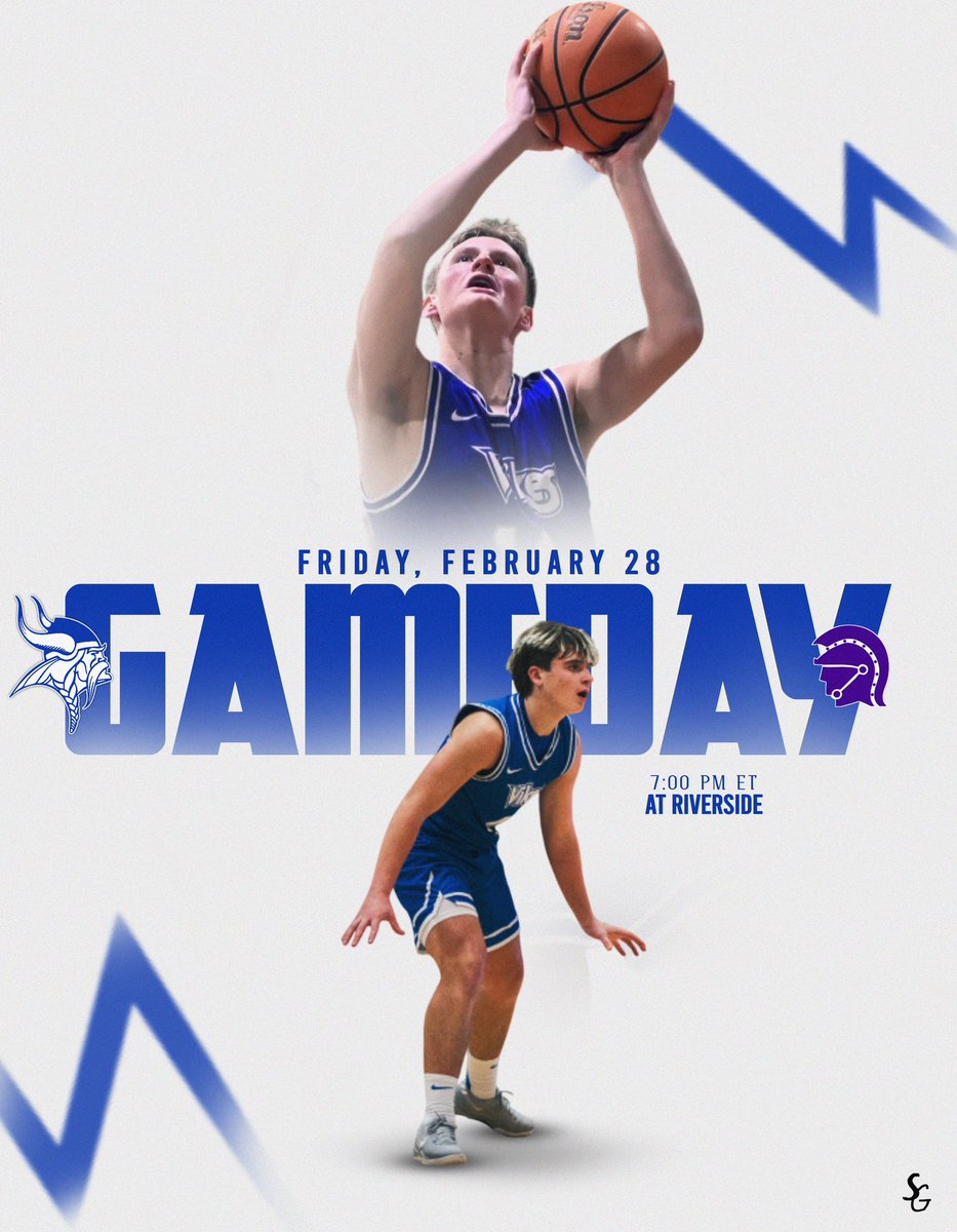 Last Game Day of the regular season!

🆚 Riverside High School
📍 Riverside High School
⌚️5:30 JV &amp; 7:00 Varsity
📻 WCEF 98.3 The Bull

#GoVikes #VikingHoops
