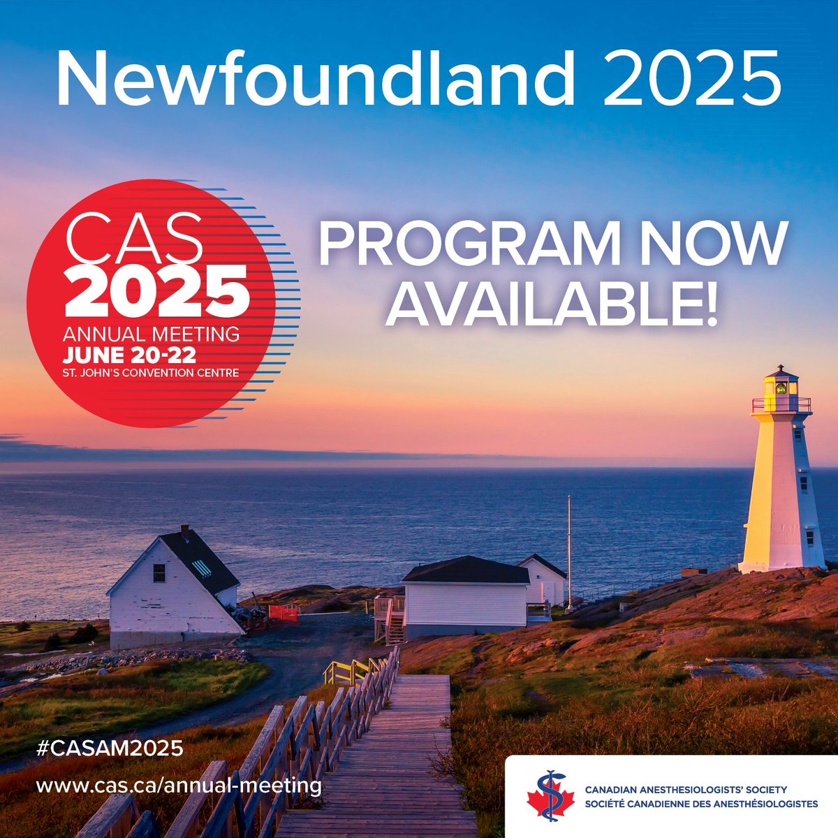 The #CASAM2025 Scientific Program is here! 
We've expanded Friday with CAS Expert Insights &amp; hands-on workshops, plus more PBLDs, posters &amp; tailored sessions all weekend.

🎯 New for residents: SIM Olympics &amp; "Ace It!" exam prep

📅 Early bird: April 16
🔗 cas.ca/AM-program