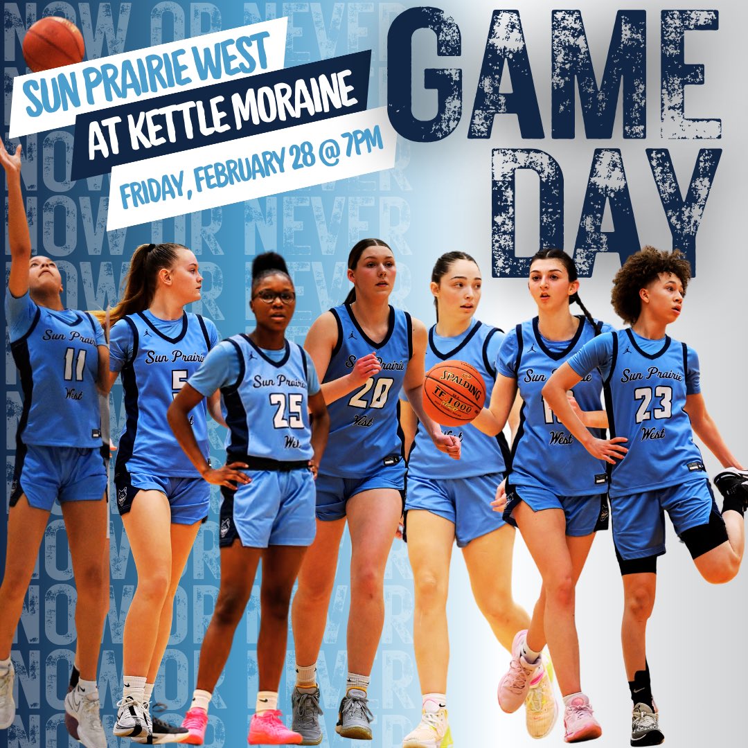 Now or Never. Let’s go Wolves! Start your weekend off with us in Kettle Moraine! Game starts at 7! See you there!