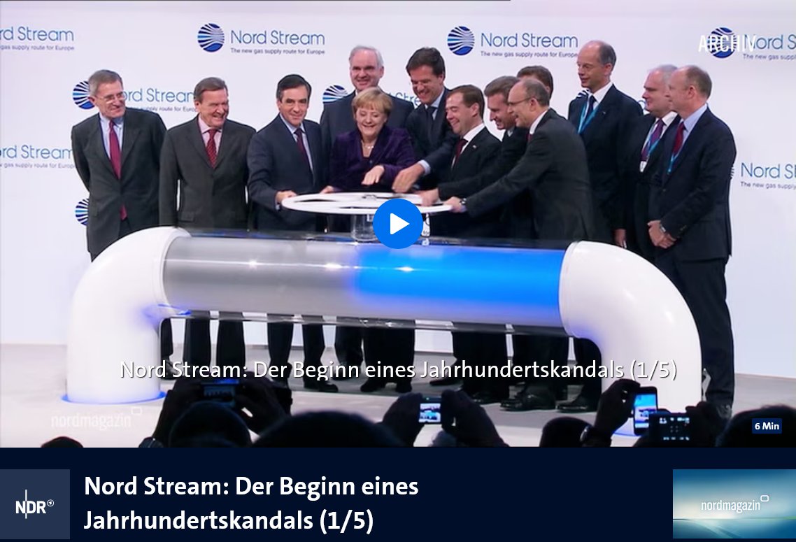 📢Must Watch der Woche: „Nord Stream – Der Beginn eines Jahrhundertskandals“ – eine packende fünfteilige Beitragsreihe des <a href="/ndr/">NDR.de</a> rund um Nord Stream 2. Mit dabei: unser Antikorruptionsexperte Gerhard Bley. Folge 1 jetzt in der ARD-Mediathek anschauen!
▶️t1p.de/6o46n