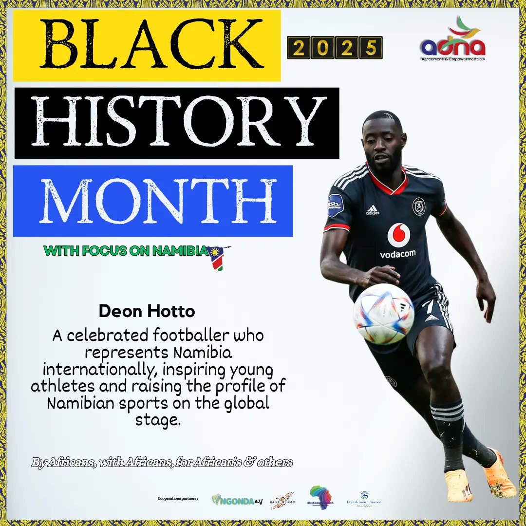 empowerment_4's tweet photo. Celebrating #BlackHistoryMonth by honoring Namibia’s  football legend. Namibia stands as a testament to strength and perseverance.

Let’s continue to uplift African history and voices!

#Namibia
 #AfricanHeritage
 #BHM https://t.co/hwYsYM3hvq