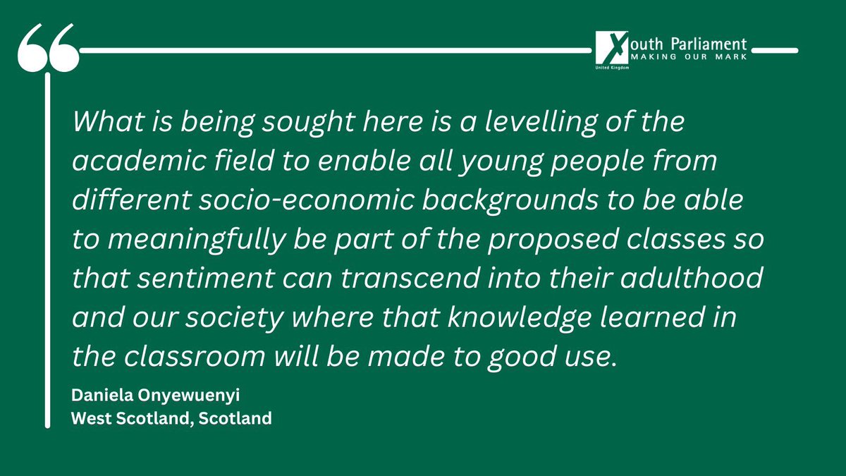 UK Youth Parliament (@ukyp) on Twitter photo <a href="/CommonsSpeaker/">House of Commons Speaker</a> The Member of Youth Parliament for West Scotland, Daniela Onyewuenyi, introduces the fourth debate of the sitting on political literacy and democratic education #UKYPHoC <a href="/CommonsSpeaker/">House of Commons Speaker</a> The Member of Youth Parliament for West Scotland, Daniela Onyewuenyi, introduces the fourth debate of the sitting on political literacy and democratic education #UKYPHoC