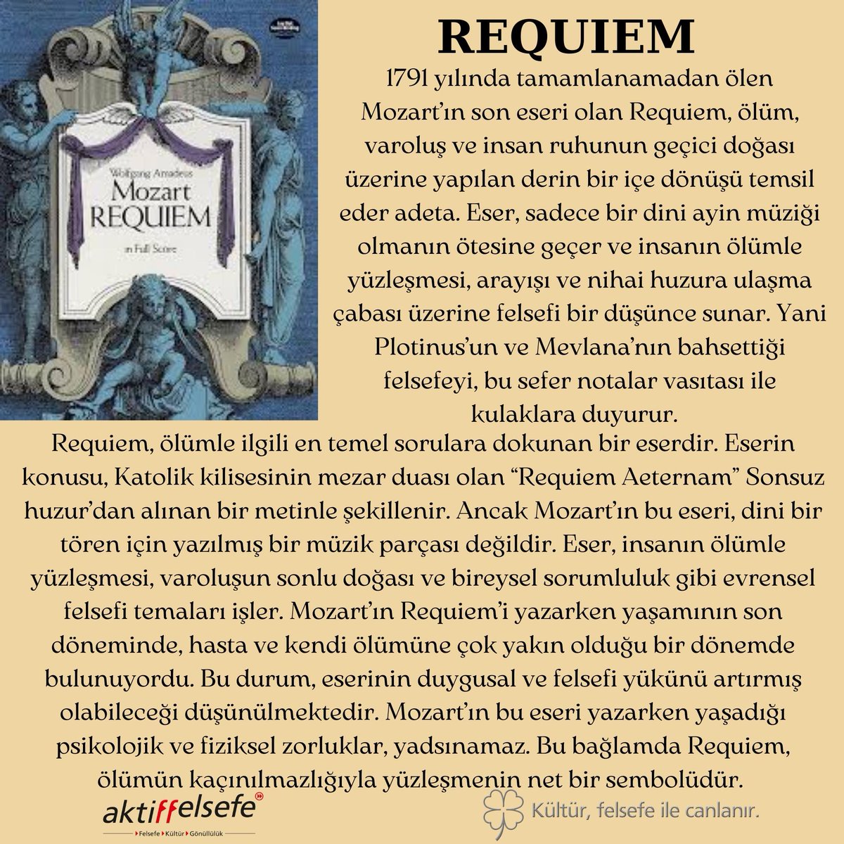AktiffelsefeA's tweet photo. Şubat ayının Sanat Eseri 💫

#aktiffelsefekulturdernegi 
#aktiffelsefealsancak 
#felsefe #kultur #gönüllülük #sanat #klasikmüzik #klasikdönem #mozart #requiem https://t.co/pZNCoyduoO