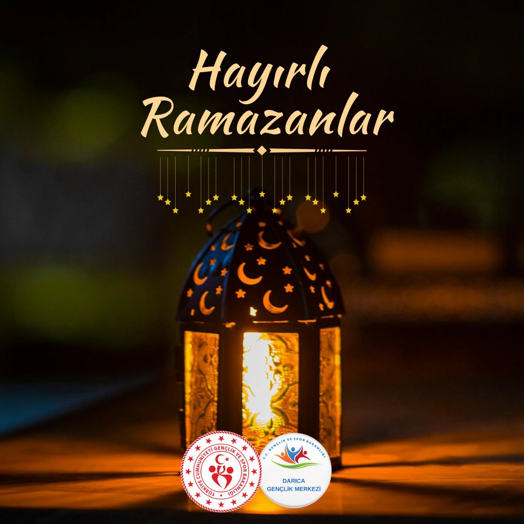 Hoşgeldin Ey Şehr-i Ramazan🌹

Hayırlı Ramazanlar diliyoruz☺️

#GSBGençlik #GSB_DarıcaGM #ramazan #hoşgeldinramazan
